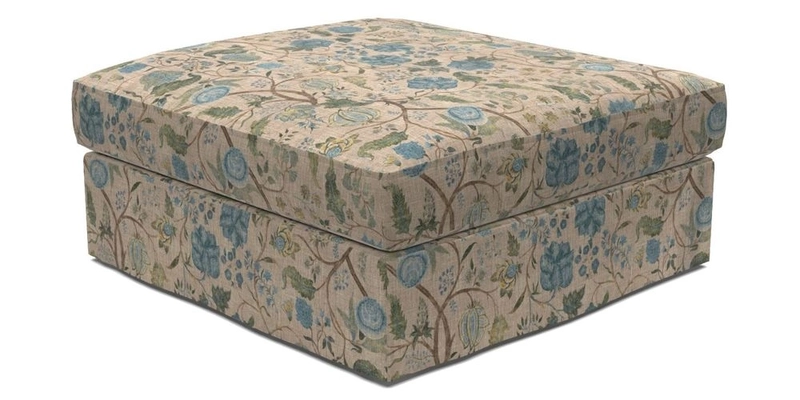 Slingsby Snuggler Fitted Cover Sofa in Two Tone Plain Biscuit. 