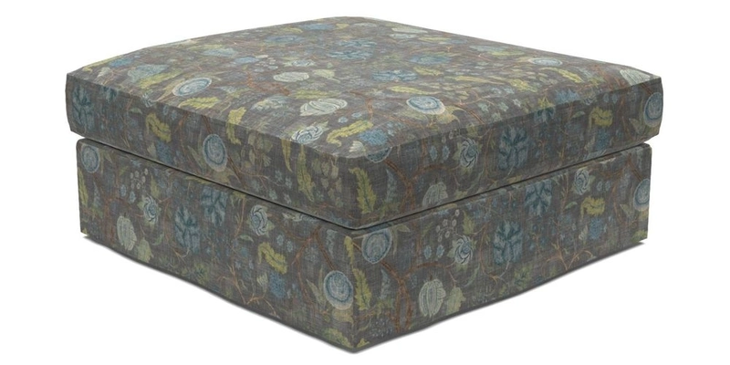 Slingsby Snuggler Fitted Cover Sofa in Two Tone Plain Biscuit. 