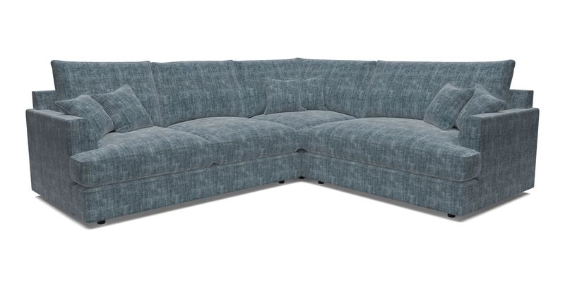 Slingsby Medium Fitted Cover Corner Unit LHF in Two Tone Plain Biscuit.  Loose cover version available