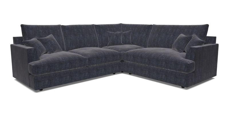 Slingsby Medium Fitted Cover Corner Unit LHF in Two Tone Plain Biscuit.  Loose cover version available