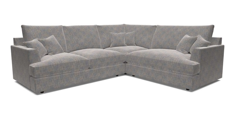 Slingsby Medium Fitted Cover Corner Unit LHF in Two Tone Plain Biscuit.  Loose cover version available