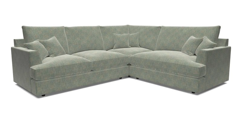 Slingsby Medium Fitted Cover Corner Unit LHF in Two Tone Plain Biscuit.  Loose cover version available