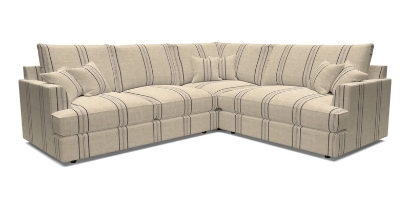 Slingsby Medium Fitted Cover Corner Unit LHF in Two Tone Plain Biscuit.  Loose cover version available