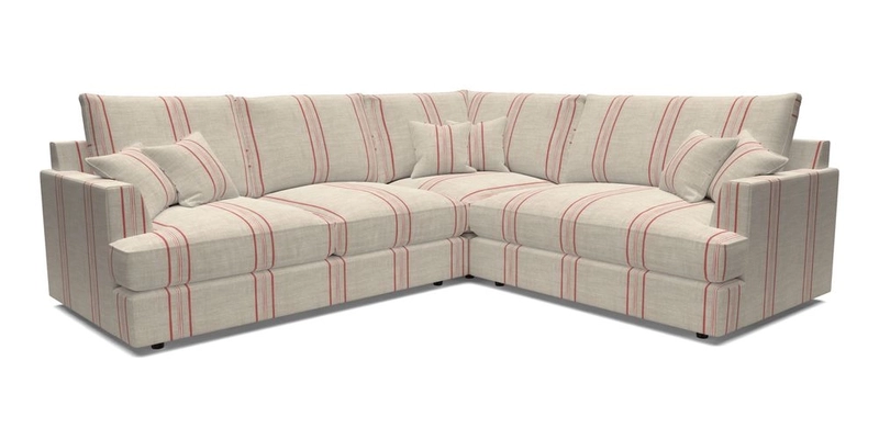 Slingsby Medium Fitted Cover Corner Unit LHF in Two Tone Plain Biscuit.  Loose cover version available