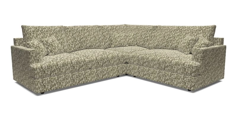 Slingsby Medium Fitted Cover Corner Unit LHF in Two Tone Plain Biscuit.  Loose cover version available