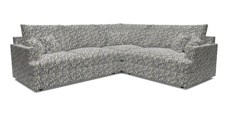 Slingsby Medium Fitted Cover Corner Unit LHF in Two Tone Plain Biscuit.  Loose cover version available