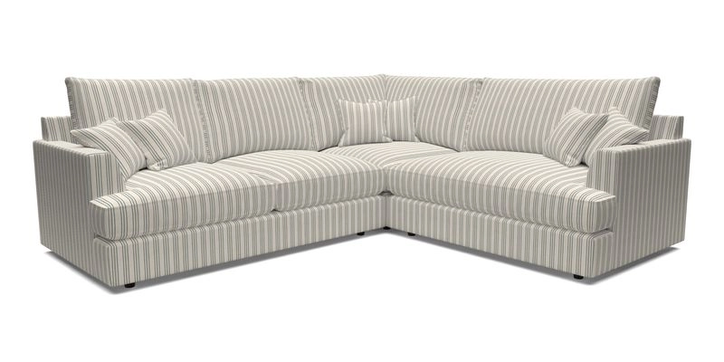 Slingsby Medium Fitted Cover Corner Unit LHF in Two Tone Plain Biscuit.  Loose cover version available