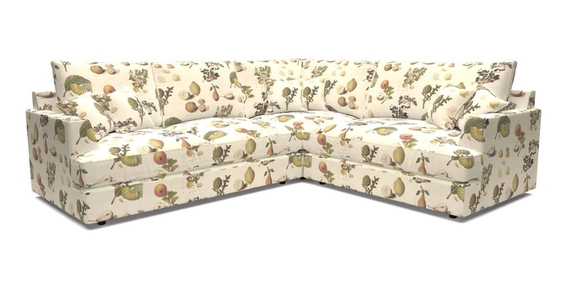 Slingsby Medium Fitted Cover Corner Unit LHF in Two Tone Plain Biscuit.  Loose cover version available