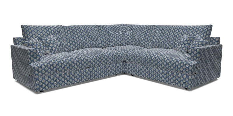 Slingsby Medium Fitted Cover Corner Unit LHF in Two Tone Plain Biscuit.  Loose cover version available