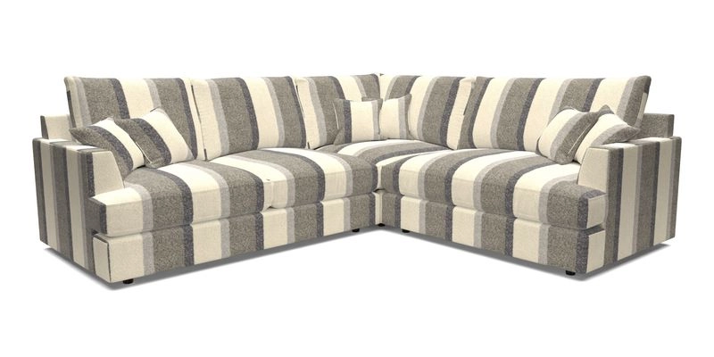 Slingsby Medium Fitted Cover Corner Unit LHF in Two Tone Plain Biscuit.  Loose cover version available