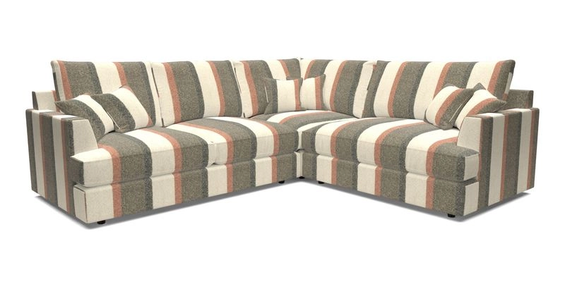 Slingsby Medium Fitted Cover Corner Unit LHF in Two Tone Plain Biscuit.  Loose cover version available