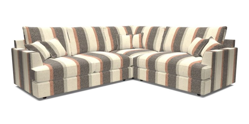 Slingsby Medium Fitted Cover Corner Unit LHF in Two Tone Plain Biscuit.  Loose cover version available