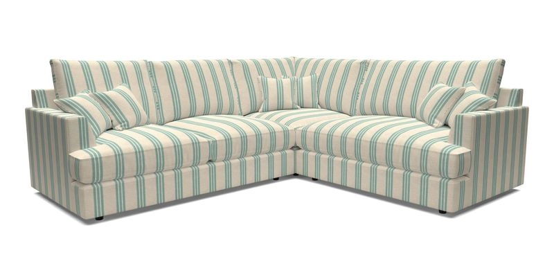 Slingsby Medium Fitted Cover Corner Unit LHF in Two Tone Plain Biscuit.  Loose cover version available