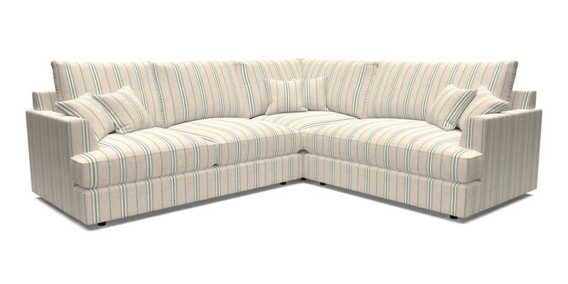 Slingsby Medium Fitted Cover Corner Unit LHF in Two Tone Plain Biscuit.  Loose cover version available