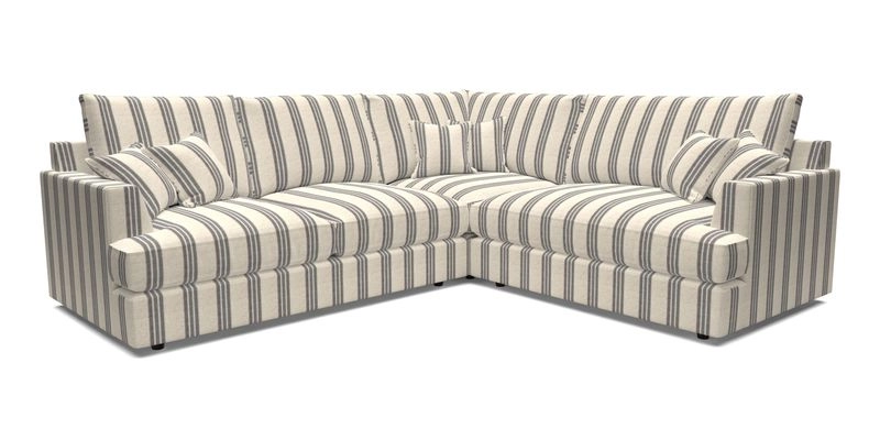 Slingsby Medium Fitted Cover Corner Unit LHF in Two Tone Plain Biscuit.  Loose cover version available