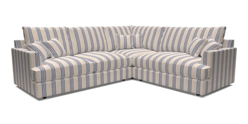 Slingsby Medium Fitted Cover Corner Unit LHF in Two Tone Plain Biscuit.  Loose cover version available