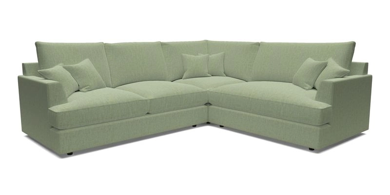 Slingsby Medium Fitted Cover Corner Unit LHF in Two Tone Plain Biscuit.  Loose cover version available