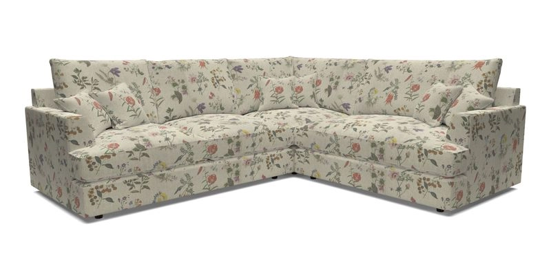 Slingsby Medium Fitted Cover Corner Unit LHF in Two Tone Plain Biscuit.  Loose cover version available