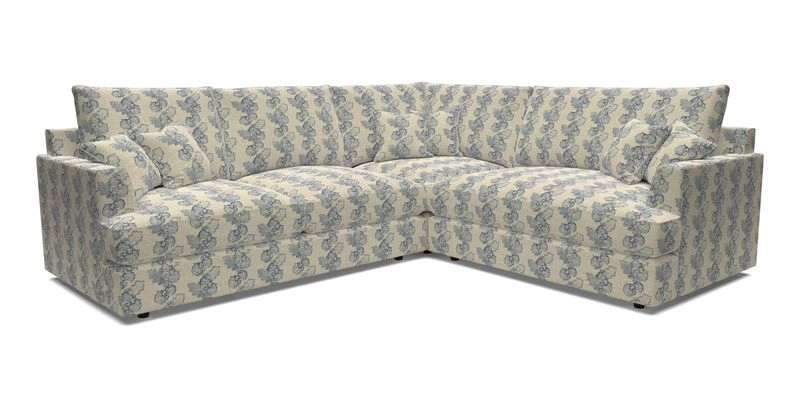 Slingsby Medium Fitted Cover Corner Unit LHF in Two Tone Plain Biscuit.  Loose cover version available