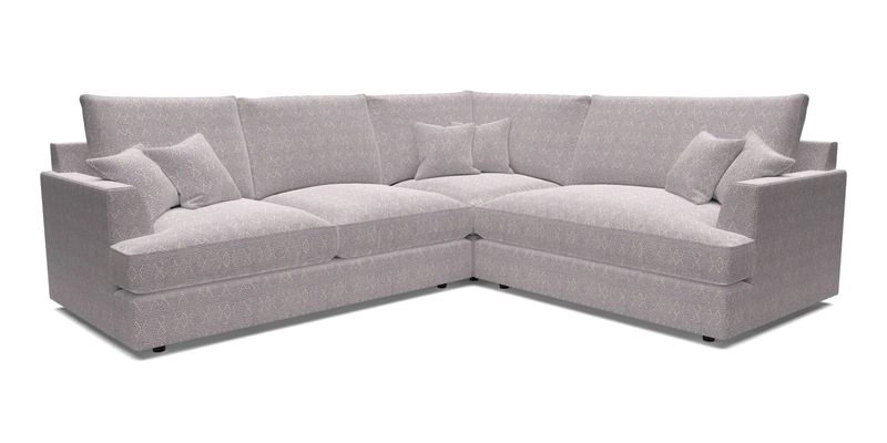 Slingsby Medium Fitted Cover Corner Unit LHF in Two Tone Plain Biscuit.  Loose cover version available