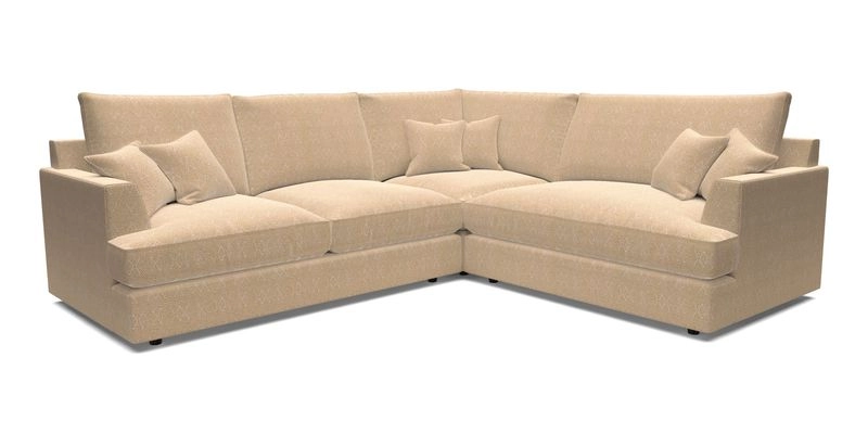 Slingsby Medium Fitted Cover Corner Unit LHF in Two Tone Plain Biscuit.  Loose cover version available