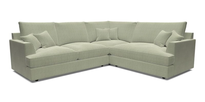 Slingsby Medium Fitted Cover Corner Unit LHF in Two Tone Plain Biscuit.  Loose cover version available