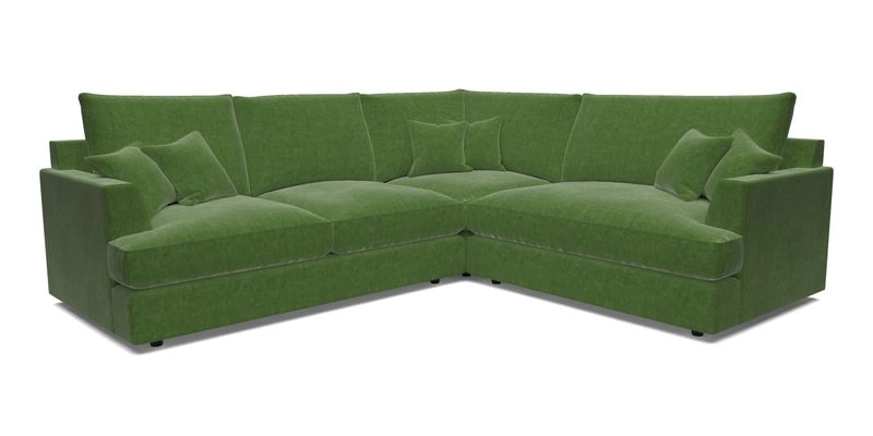 Slingsby Medium Fitted Cover Corner Unit LHF in Two Tone Plain Biscuit.  Loose cover version available