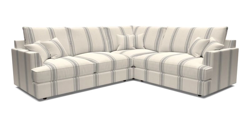 Slingsby Medium Fitted Cover Corner Unit LHF in Two Tone Plain Biscuit.  Loose cover version available