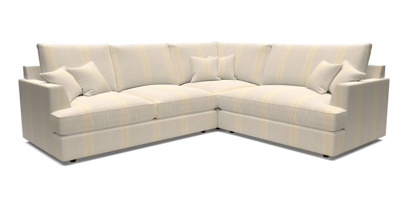 Slingsby Medium Fitted Cover Corner Unit LHF in Two Tone Plain Biscuit.  Loose cover version available