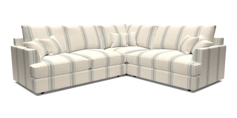 Slingsby Medium Fitted Cover Corner Unit LHF in Two Tone Plain Biscuit.  Loose cover version available