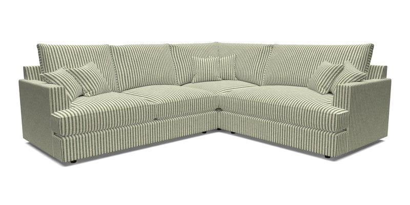 Slingsby Medium Fitted Cover Corner Unit LHF in Two Tone Plain Biscuit.  Loose cover version available