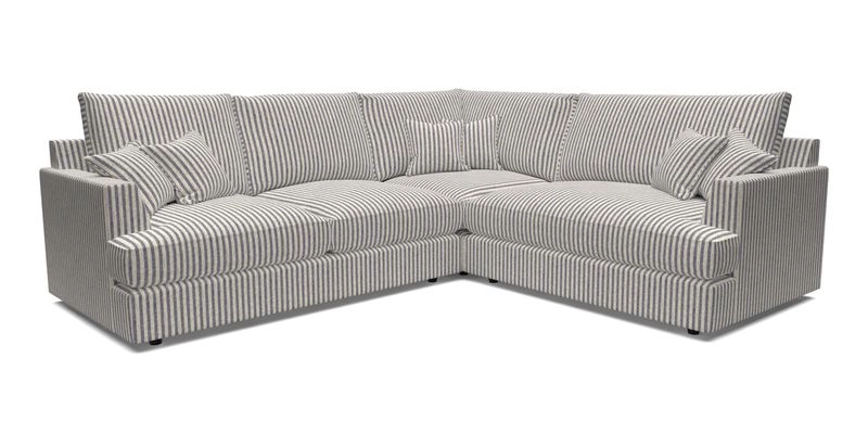 Slingsby Medium Fitted Cover Corner Unit LHF in Two Tone Plain Biscuit.  Loose cover version available