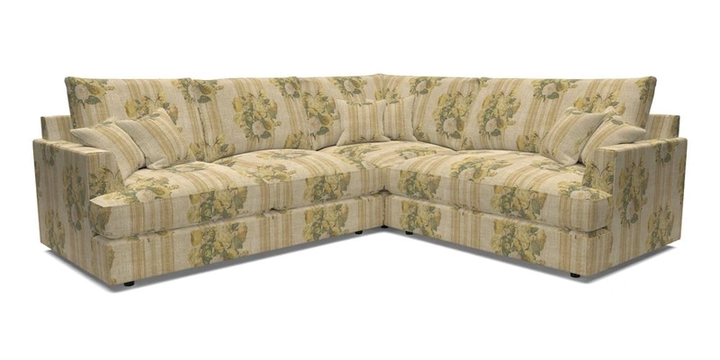 Slingsby Medium Fitted Cover Corner Unit LHF in Two Tone Plain Biscuit.  Loose cover version available