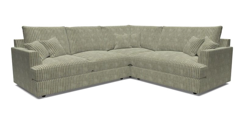 Slingsby Medium Fitted Cover Corner Unit LHF in Two Tone Plain Biscuit.  Loose cover version available