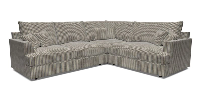 Slingsby Medium Fitted Cover Corner Unit LHF in Two Tone Plain Biscuit.  Loose cover version available