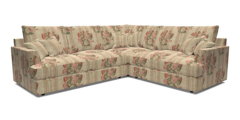 Slingsby Medium Fitted Cover Corner Unit LHF in Two Tone Plain Biscuit.  Loose cover version available