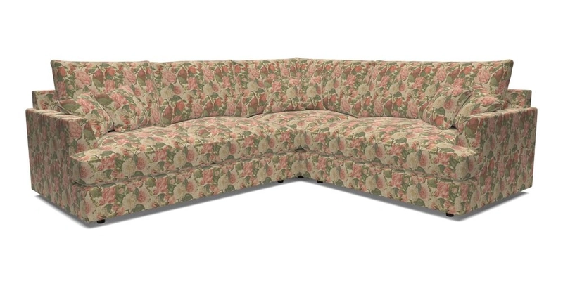 Slingsby Medium Fitted Cover Corner Unit LHF in Two Tone Plain Biscuit.  Loose cover version available