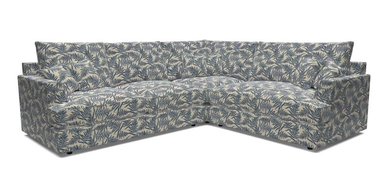 Slingsby Medium Fitted Cover Corner Unit LHF in Two Tone Plain Biscuit.  Loose cover version available
