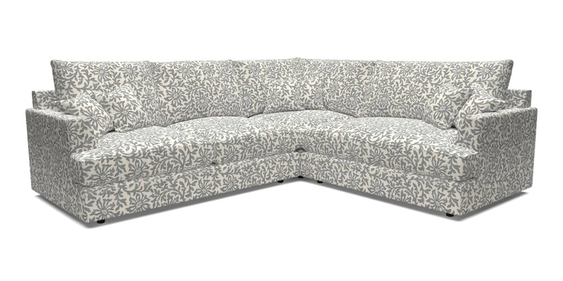 Slingsby Medium Fitted Cover Corner Unit LHF in Two Tone Plain Biscuit.  Loose cover version available