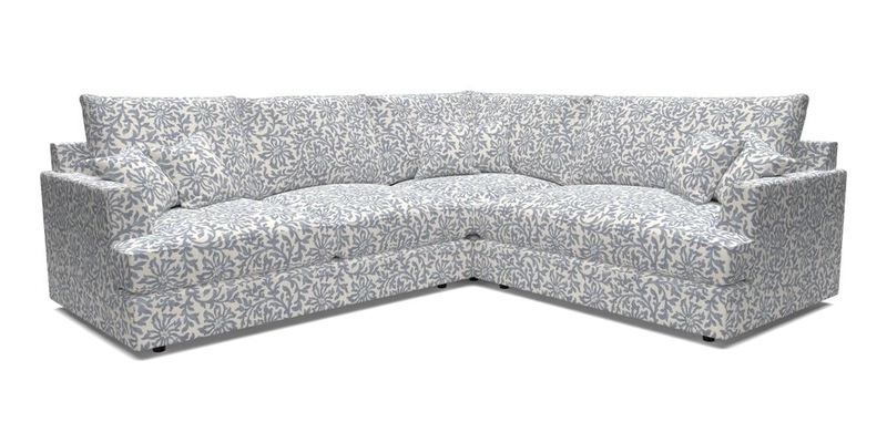 Slingsby Medium Fitted Cover Corner Unit LHF in Two Tone Plain Biscuit.  Loose cover version available