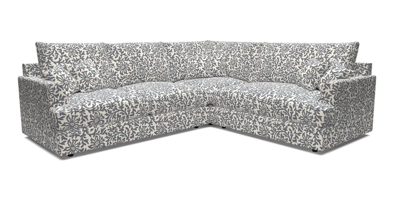 Slingsby Medium Fitted Cover Corner Unit LHF in Two Tone Plain Biscuit.  Loose cover version available