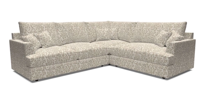 Slingsby Medium Fitted Cover Corner Unit LHF in Two Tone Plain Biscuit.  Loose cover version available