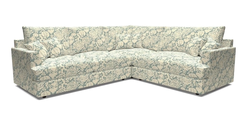 Slingsby Medium Fitted Cover Corner Unit LHF in Two Tone Plain Biscuit.  Loose cover version available