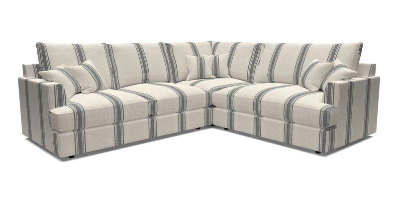 Slingsby Medium Fitted Cover Corner Unit LHF in Two Tone Plain Biscuit.  Loose cover version available