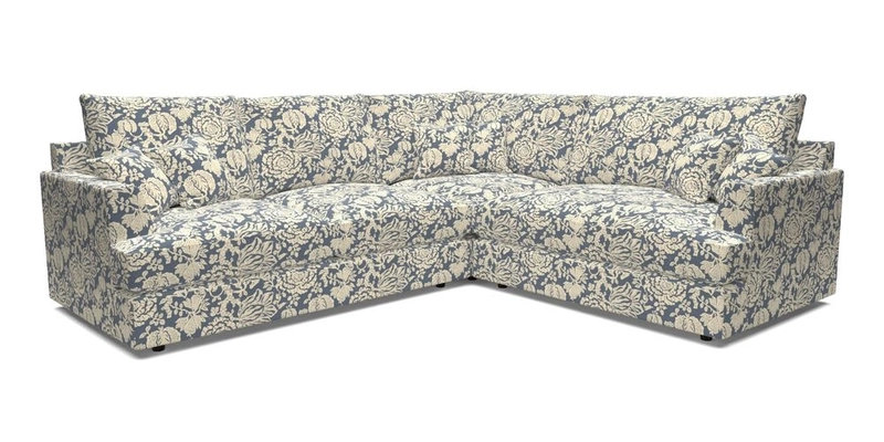 Slingsby Medium Fitted Cover Corner Unit LHF in Two Tone Plain Biscuit.  Loose cover version available