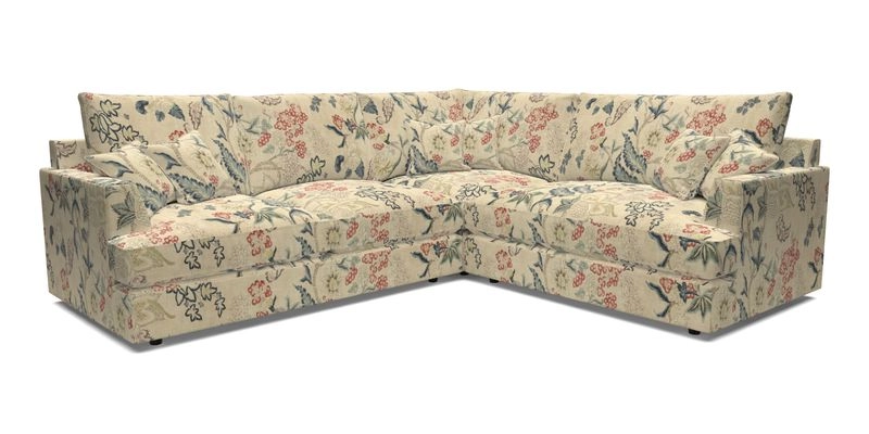 Slingsby Medium Fitted Cover Corner Unit LHF in Two Tone Plain Biscuit.  Loose cover version available