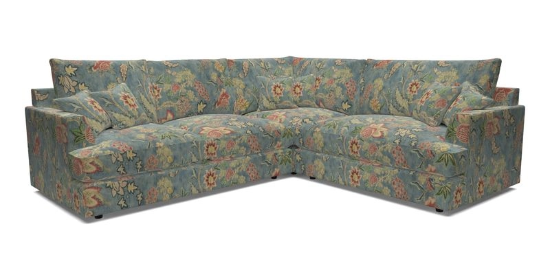 Slingsby Medium Fitted Cover Corner Unit LHF in Two Tone Plain Biscuit.  Loose cover version available