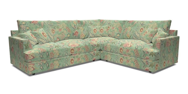 Slingsby Medium Fitted Cover Corner Unit LHF in Two Tone Plain Biscuit.  Loose cover version available