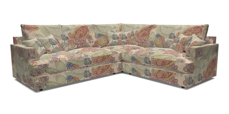 Slingsby Medium Fitted Cover Corner Unit LHF in Two Tone Plain Biscuit.  Loose cover version available