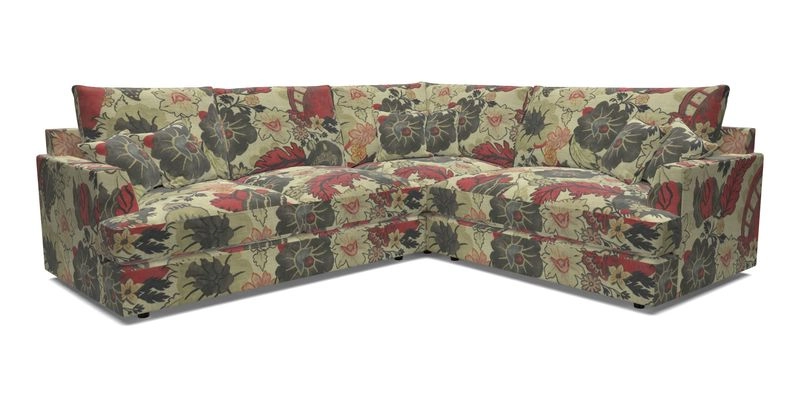 Slingsby Medium Fitted Cover Corner Unit LHF in Two Tone Plain Biscuit.  Loose cover version available